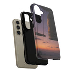 Temple Bell Sunset Phone Case Japan Zen Tough Case