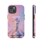 Praying Cherub Statue halo Vaporwave Aesthetic phone case