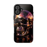Chrome Skull Sunset Reflection Phone Case Tough Cover Gift