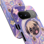 Cute Astronaut Pug Phone Case | Space Puppy Galaxy Stars