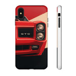 Red Classic GTO Car phone case | Tough phone cover, vintage muscle car design