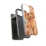 Miniature Poodle Whimsical Watercolor Art Tough Phone Case