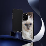 Ragdoll Kitten Phone Case, Blue Eyes Macro Portrait Cover, Gift