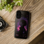 Melancholy Data Poster Phone Case, Glitch Anime Sky Tough Cover