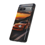Supra MK4 Orange Touge Night JDM Speed Art Tough Phone Case
