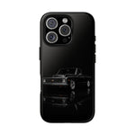 Black Classic C10 Truck Phone Case | Vintage Pickup Reflection, Minimal Auto Design