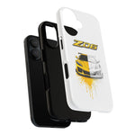 Z06 Corvette Phone Case, Yellow Sketch Reveal Chrome Cover