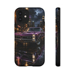 67 GTO Phone Case Purple, Rainy City Night Muscle Car Tough Cover