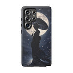 Geisha Parasol Moonlight Art Tough Phone Case