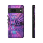 Empty Mall Escalator Vaporwave Art Tough Phone Case