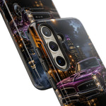 67 GTO Phone Case Purple, Rainy City Night Muscle Car Tough Cover