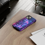 Neon Koi Reflection Vaporwave phone case | Tough Cover