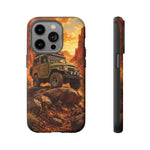 Land Cruiser FJ40 Classic 4x4 Red Rock Canyon Art Tough Phone Case