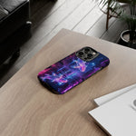 Neon Koi Reflection Vaporwave phone case | Tough Cover