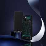 Teal S13 Silvia Phone Case, JDM Drift Infographic Spec Cover