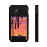 Silverado sunset truck Phone Case | Retro pickup silhouette