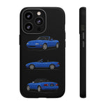 Blue MX-5 Roadster Phone Case Tough JDM Convertible Multi View Print