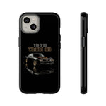1978 Trans Am Phone Case Featuring Black Firebird Muscle Car Artwork