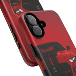 Red Mustang Art Phone Case, GT500 American Muscle Car Tough Cover