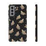Vintage Ghost Pattern phone case | Halloween spooky stars design