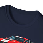 Red 2025 GT350 Muscle Car T-Shirt | Racing Mustang Graphic Tee