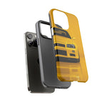 Yellow Skyline Phone Case, R34 GTR 90s JDM Legend Tough Cover for Men Gift
