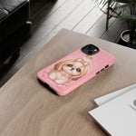 Shih Tzu Princess Kawaii Chibi Puppy Pet Dog Art Tough Phone Case