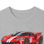 2018 Ford GT Red Sports Cars Racing Graphic Long Sleeve T-Shirt