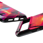 Neon Sunset Beach Radiant Vaporwave Phone Case – Tropical Aesthetic