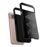 Black Silverado Classic Pickup Tough Phone Case for Chevy Truck Fans