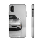 Silver C5 Sports Car Front View phone case | Tough Cover for Corvette Owners