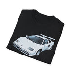Countach Shirt Retro Synthwave Car T-Shirt 80s Aesthetic Supercar Graphic Tee Vaporwave