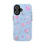 Stars Hearts 2000s Kid Metallic Art Tough Phone Case