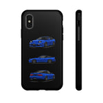 Blue 180SX JDM Sports Car Phone Case Tough Multi View