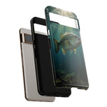 Largemouth Bass Phone Case, Sunlit Underwater Tough Cover, Gift