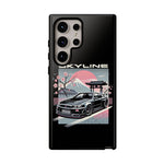 R34 Skyline GT-R Sakura Mountain JDM Tough Phone Case Gift
