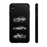 Silver Hakosuka Skyline Classic Sports Car Tough Phone Case for JDM Fans