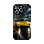 Yellow C5 Z06 Track Day Speed Art Tough Phone Case