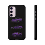 MK4 Supra Phone Case Purple, Three-View Vector Cover