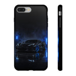 Neon Blue Sports Car C8 Phone Case | Tough Cases