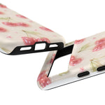 Pink Cherry Pattern Phone Case | Cute Retro Fruit Design