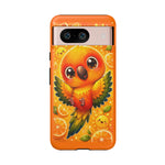 Sun Conure Kawaii Citrus Art Tough Phone Case