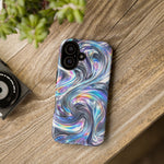 Chrome Metallic Swirl  Art Tough Phone Case