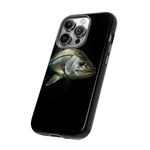 Snook Fishing Phone Case, Saltwater Portrait Black Cover, Gift