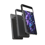 Holographic Wolf Phone Case, Fractured Prism Iridescent Cover