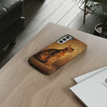 Abyssinian Warm Ticked Portrait Art Tough Phone Case