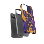 French Bulldog Pop-Art Portrait Tough Phone Case - Purple Gold