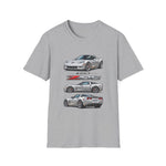 Silver 2007 C6 Z06 Illustration T-Shirt | Sports Car Trio