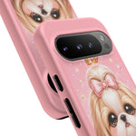 Shih Tzu Princess Kawaii Chibi Puppy Pet Dog Art Tough Phone Case