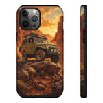 Land Cruiser FJ40 Classic 4x4 Red Rock Canyon Art Tough Phone Case